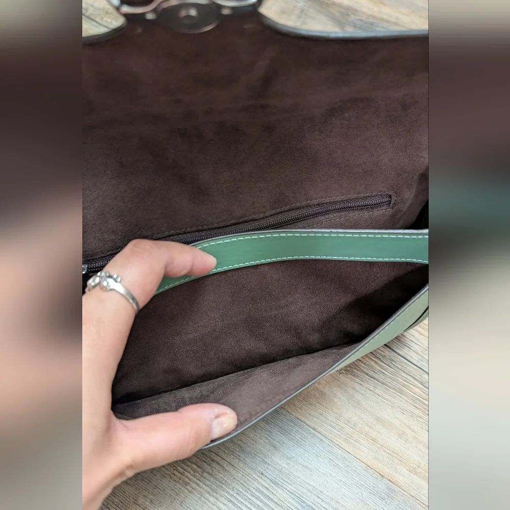 Sage Green Coach Georgie Shoulder Bag - Picture 5 of 9